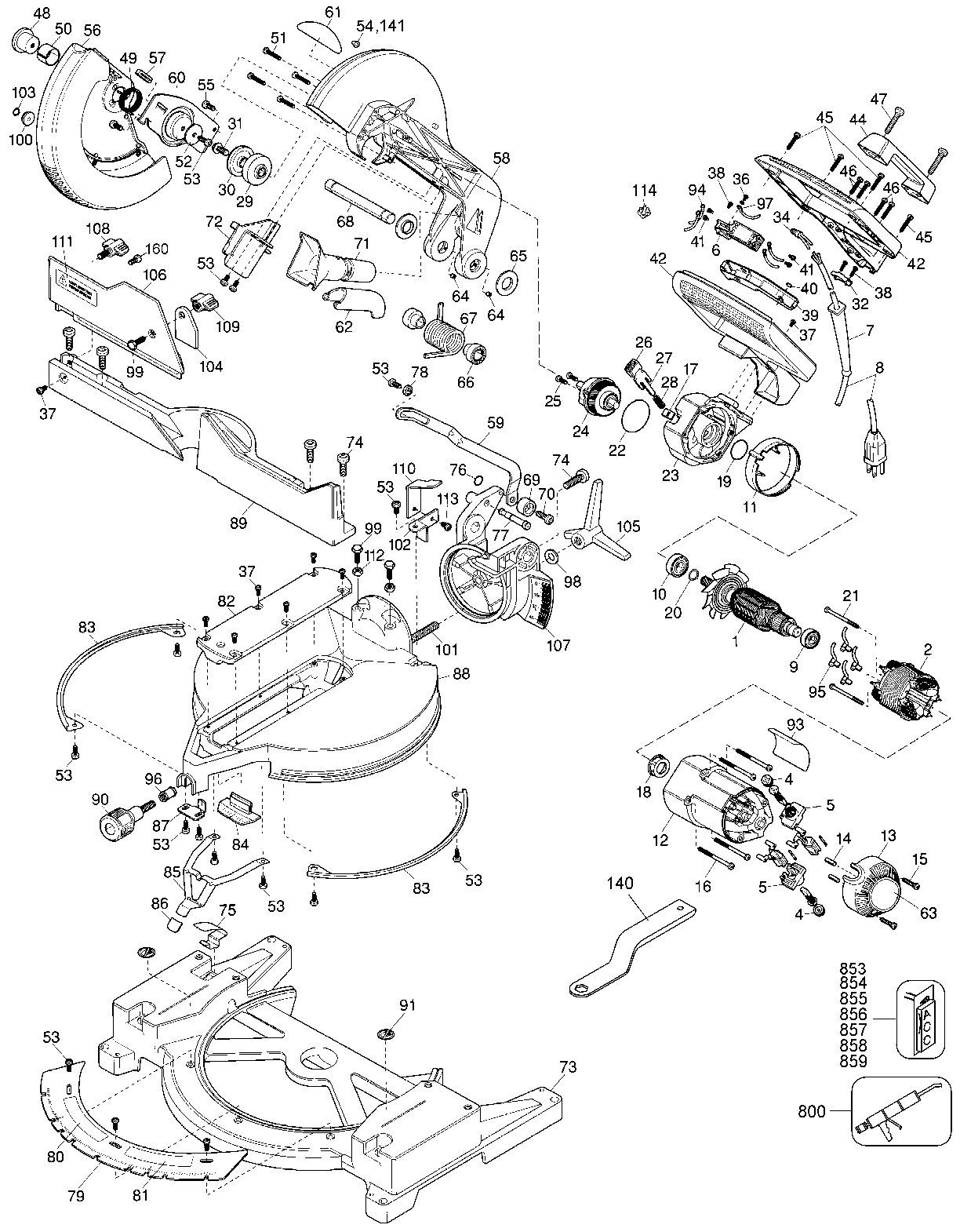Dewalt Miter Saw Partsnull