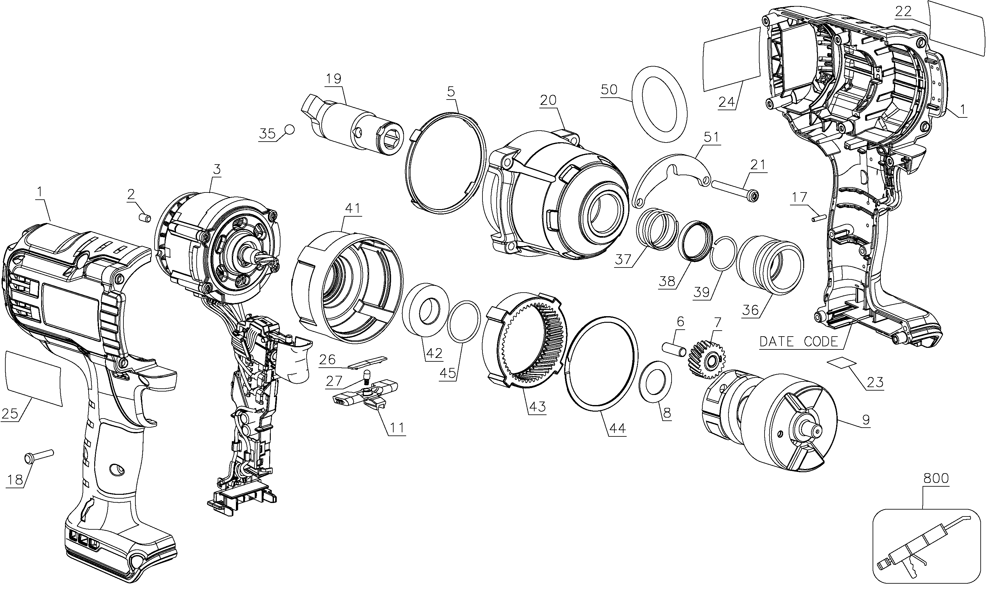 BAT20-716 | IMPACT WRENCHES | SCREWDRIVERS, RATCHETS & WRENCHES ...