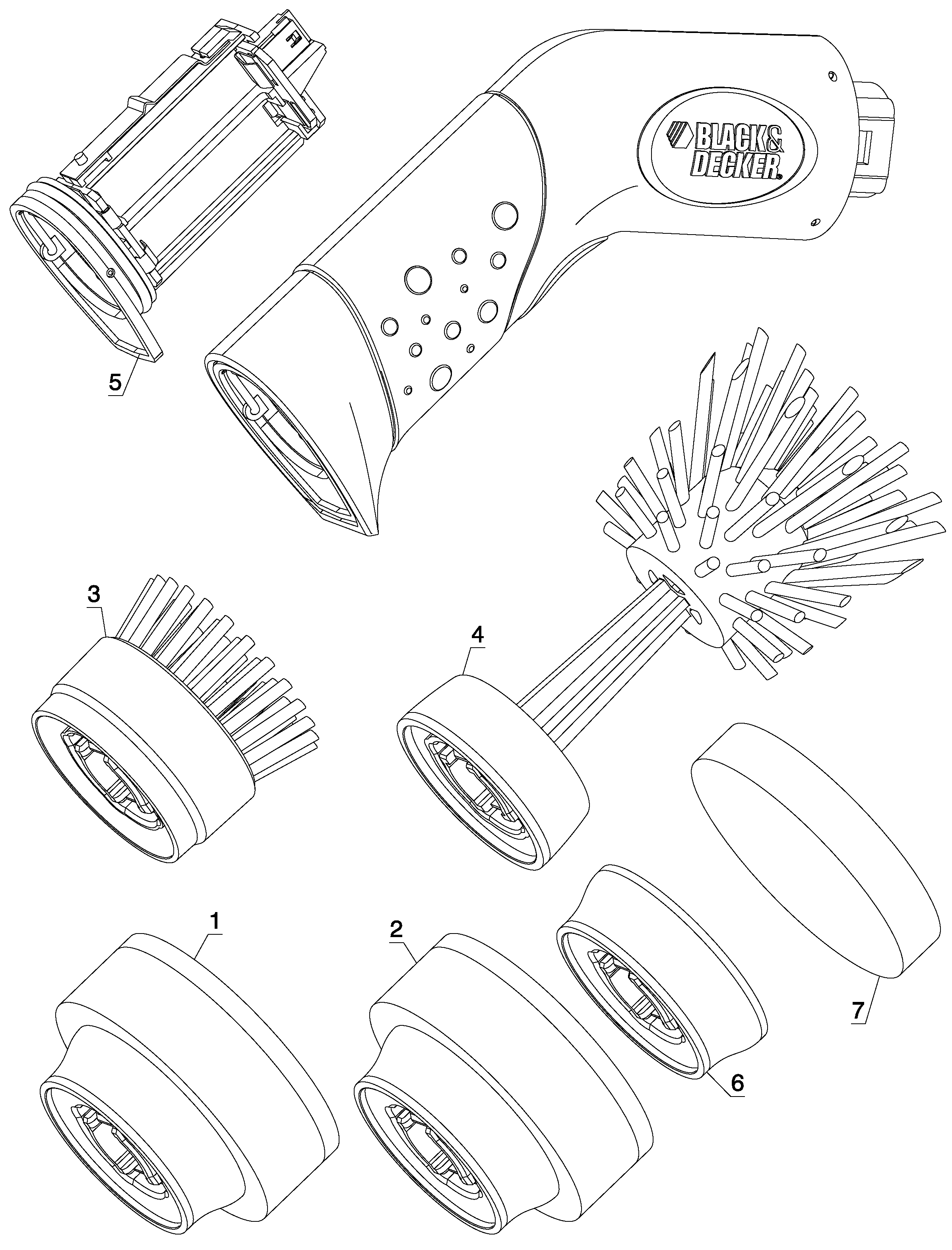 PKS160 POWERBRUSHES CLEANING HOUSEHOLD Black & Decker null