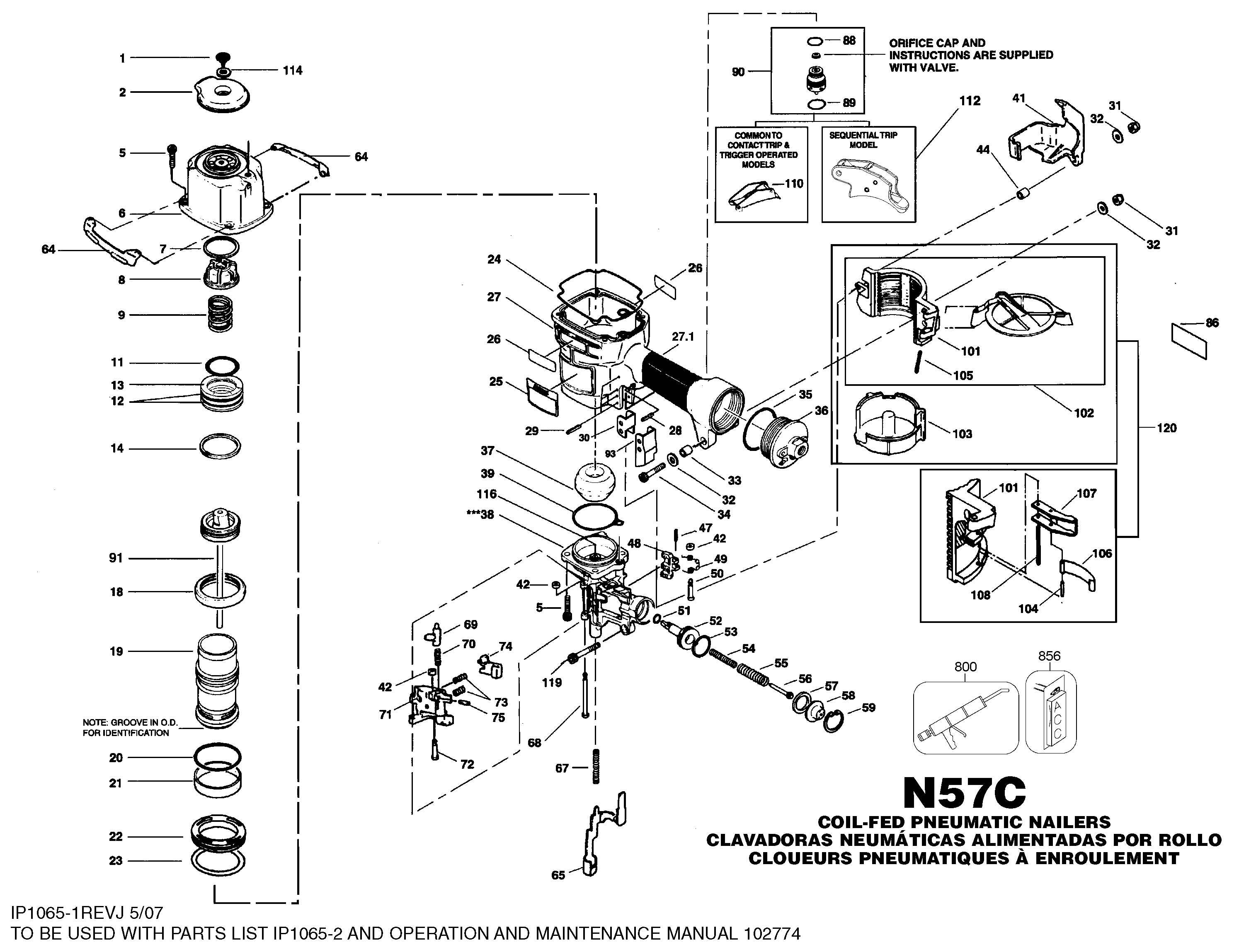 475 inch Lbs. Driving Power100 psi Box Frame Nailer