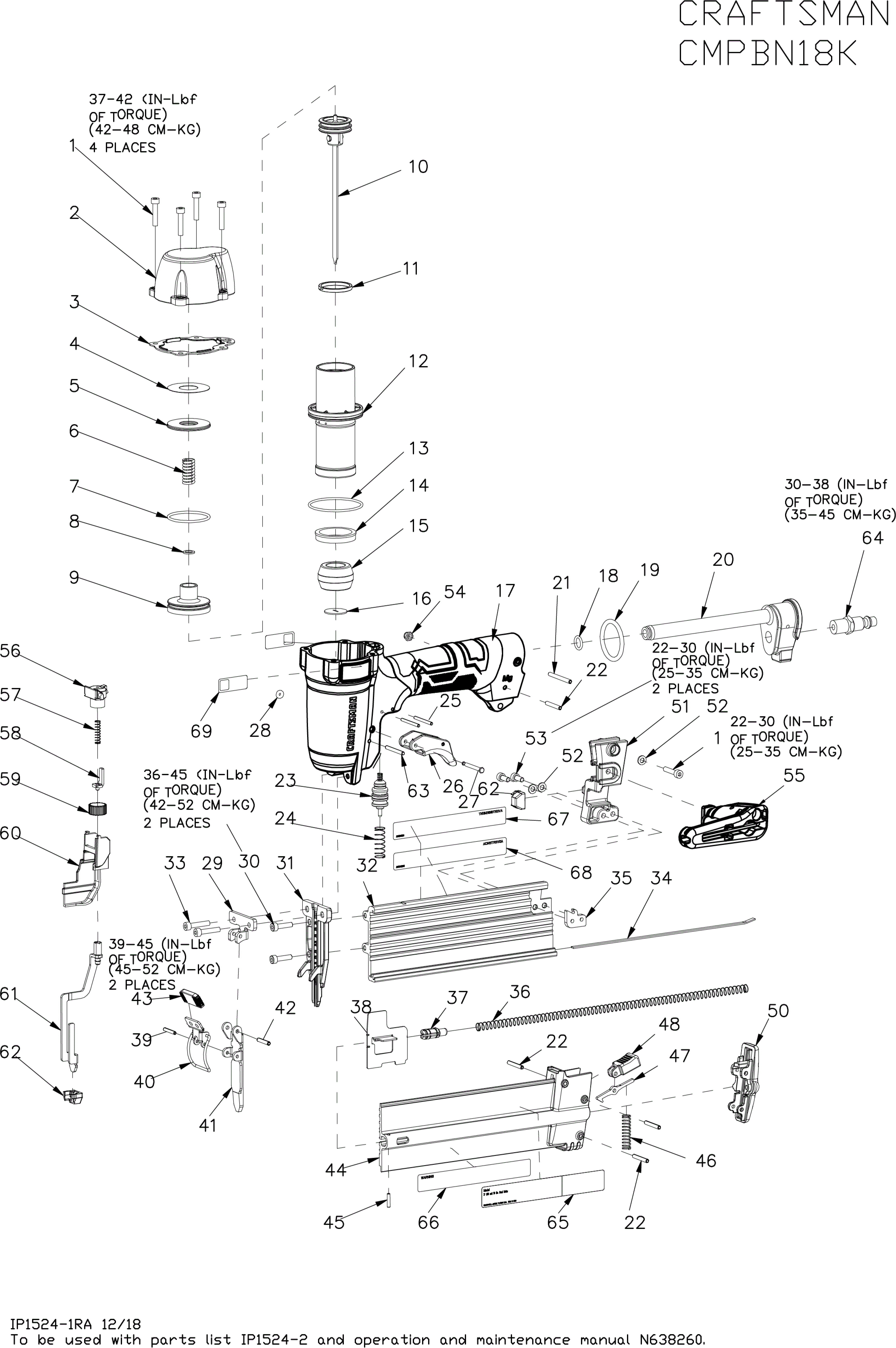 CMPBN18KCA NAILERS CORDLESS CRAFTSMAN null B2B