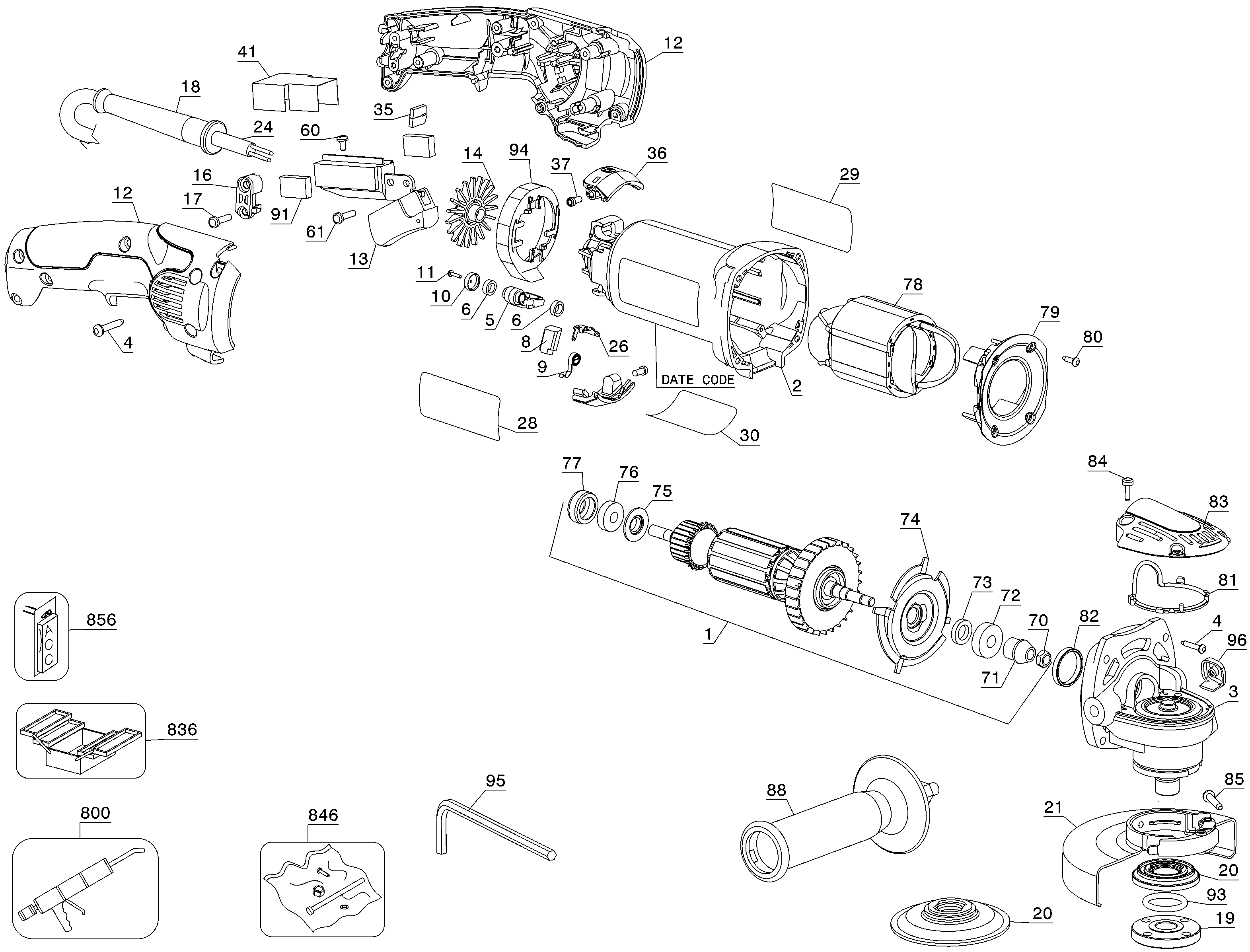 D28116 | ANGLE GRINDERS 100-125MM | METAL WORKING | Dewalt | null